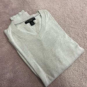 BANANA REPUBLIC Mens Green Silk Linen Sweater Sz S